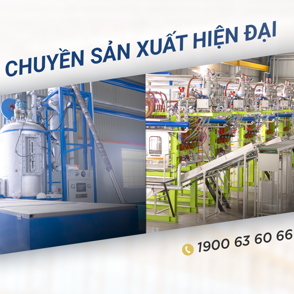 dây chuyền sản xuất hiện đại