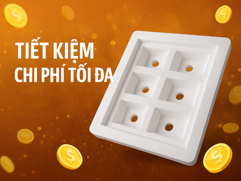 Tiết kiệm chi phí tối đa khi đặt khay xốp yến tại xưởng sản xuất trực tiếp
