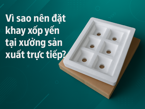Vì sao nên đặt khay xốp yến tại xưởng sản xuất trực tiếp?